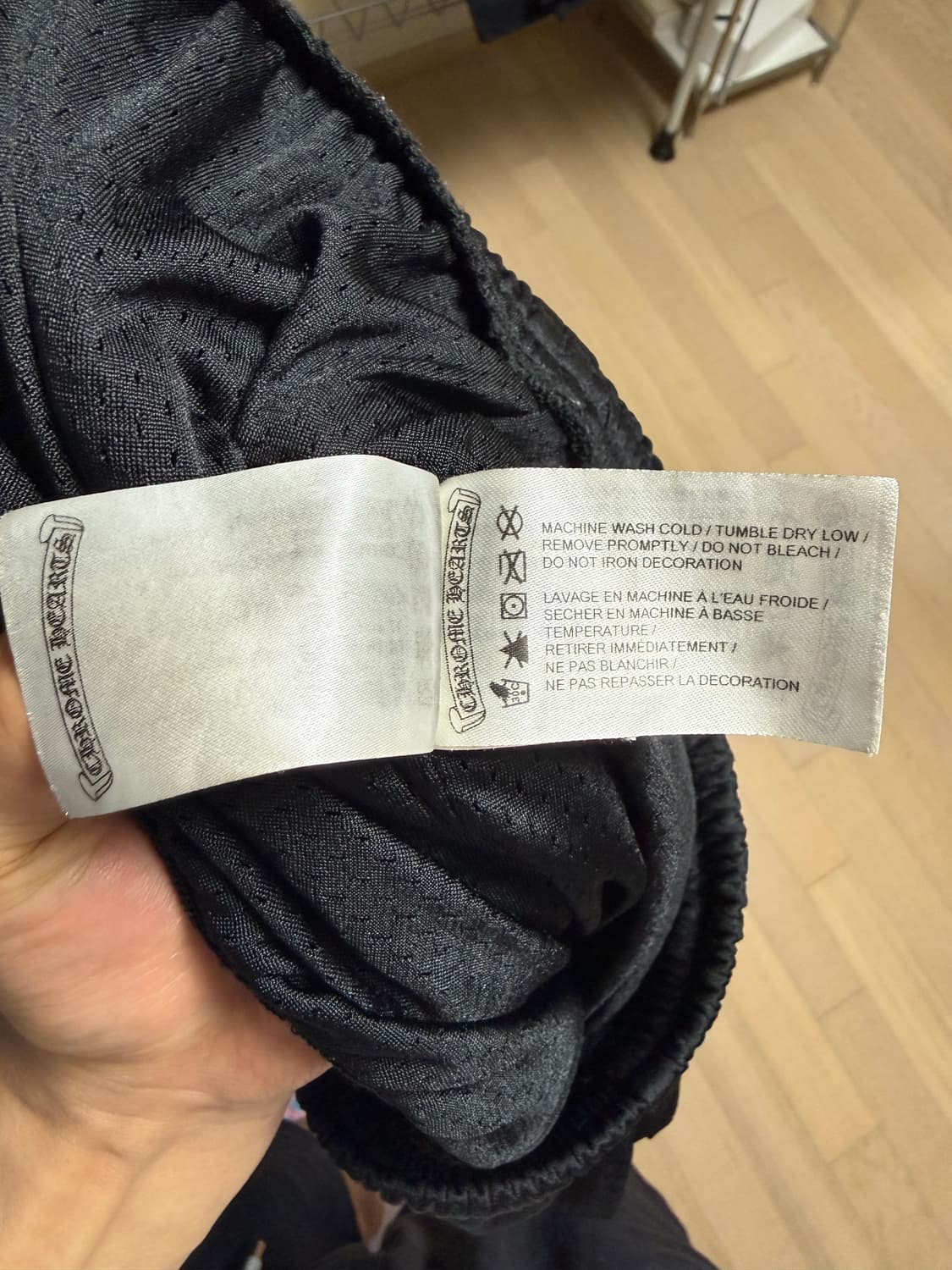 [M] 크롬하츠 메쉬 바시티 긴바지 블랙 상품이미지5