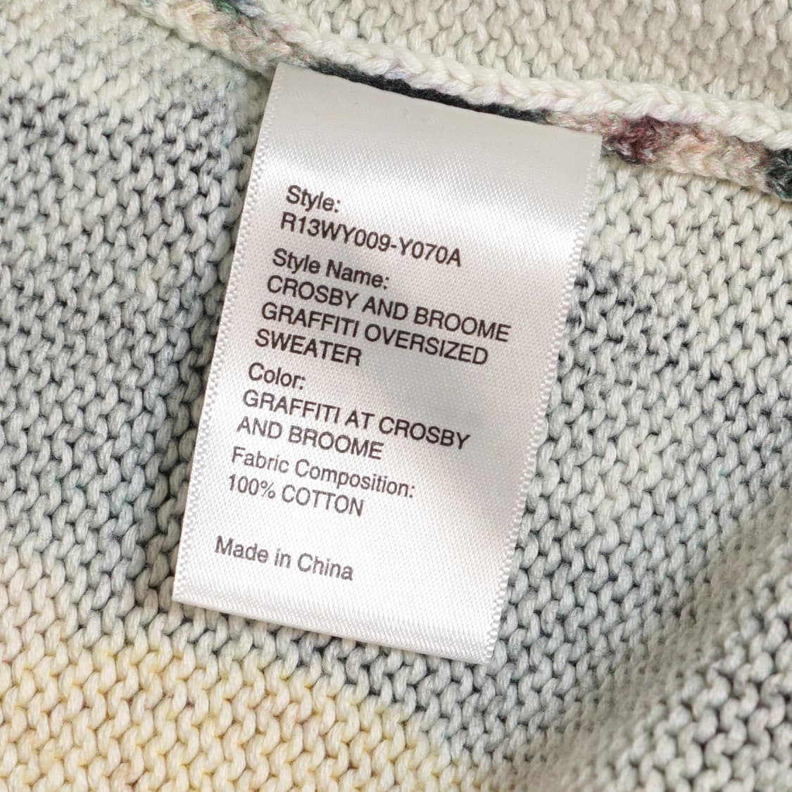 R13 그래피티 디스트로이드 스웻셔츠 상품이미지8