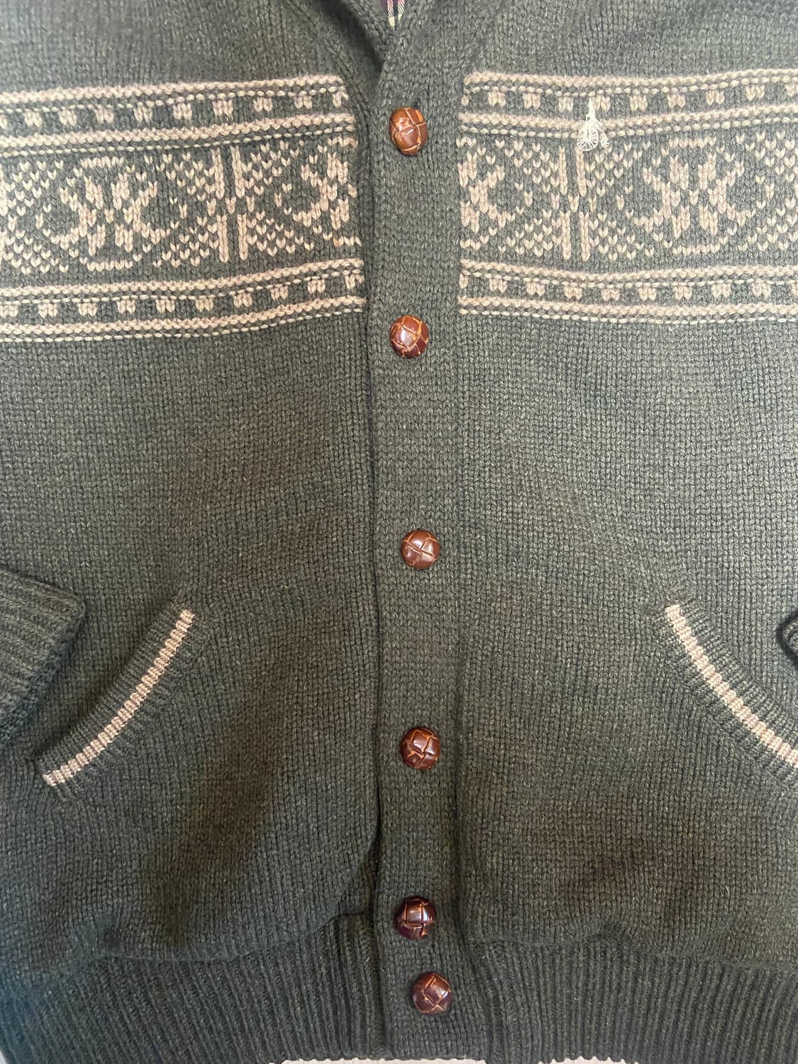 빈폴 숄카라 헤비 울 가디건 상품이미지5