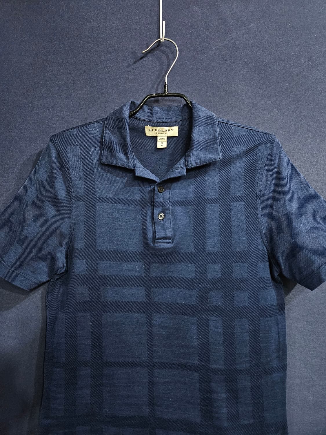 버버리 스트라이프 체크 남성 슬림핏 90 카라반팔티  상품이미지6