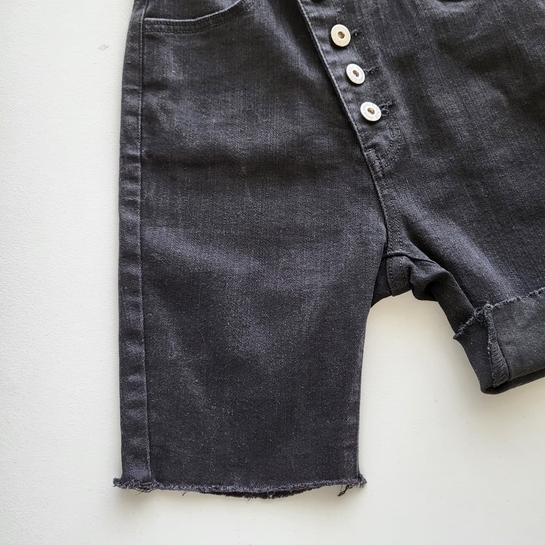 언발  3부  데님 반바지   판매합니다 
 상품이미지9