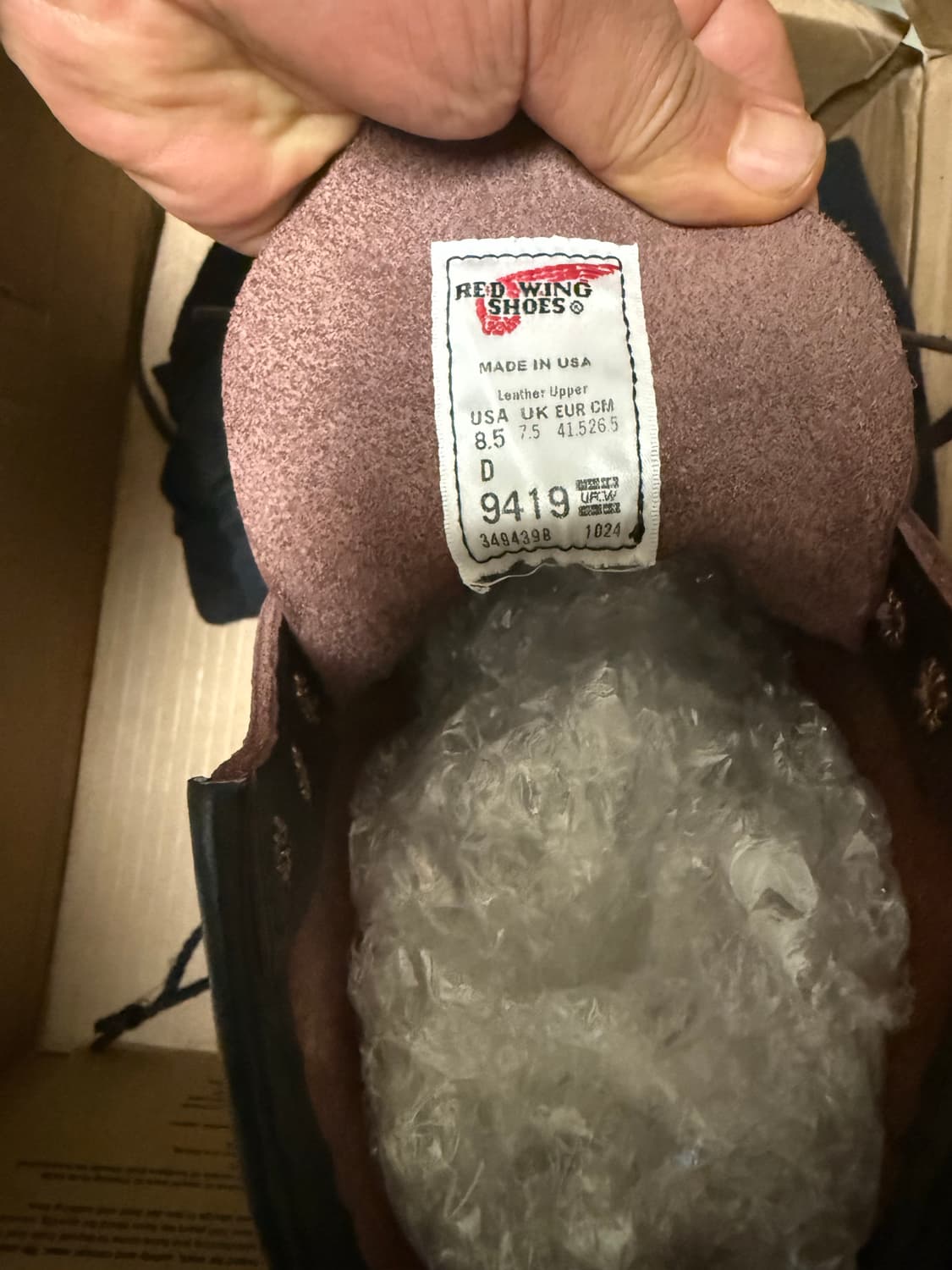 레드윙 9419  블랙체리 백맨 265사이즈 상품이미지4