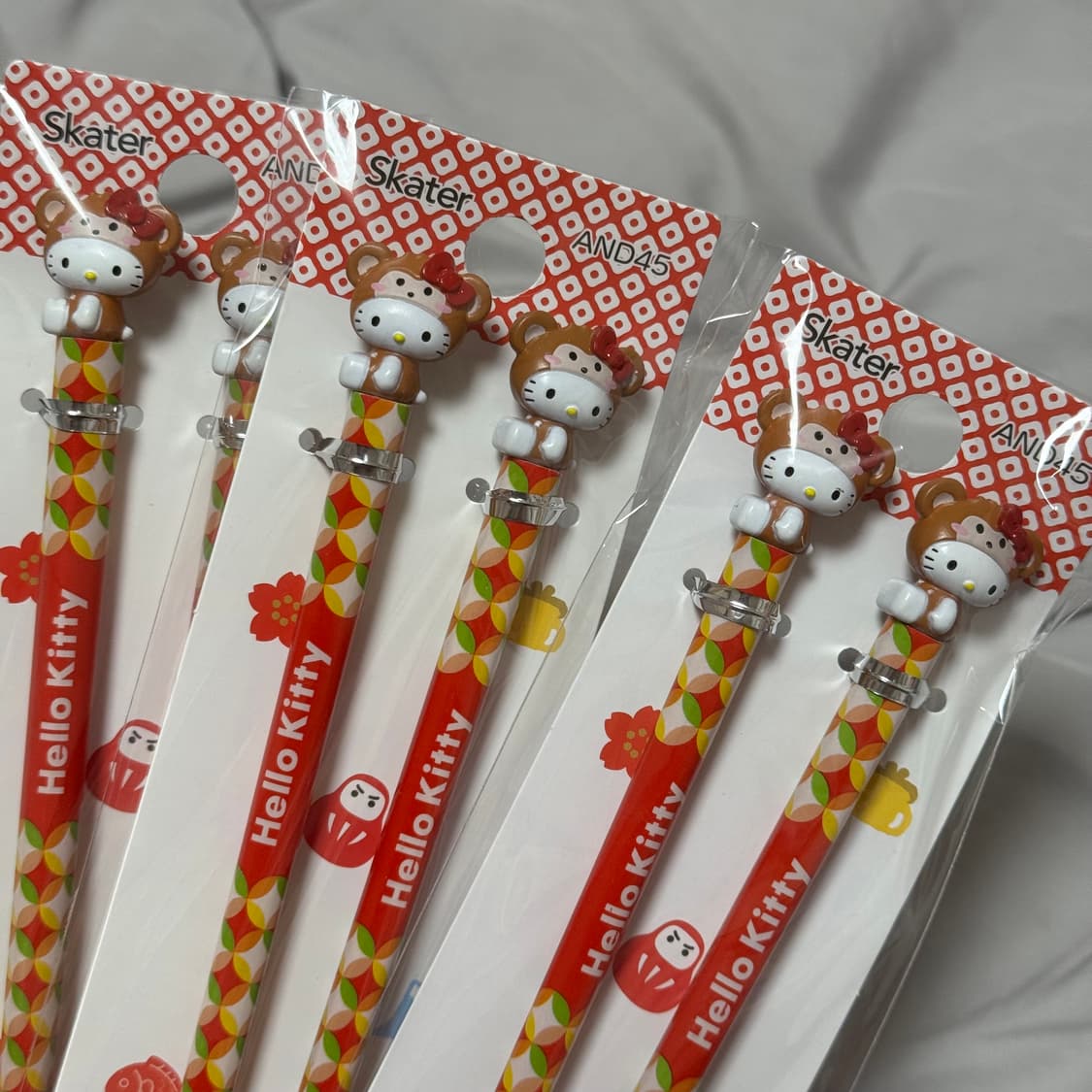 산리오 헬로키티 십이지(원숭이) 마스코트 젓가락 상품이미지1