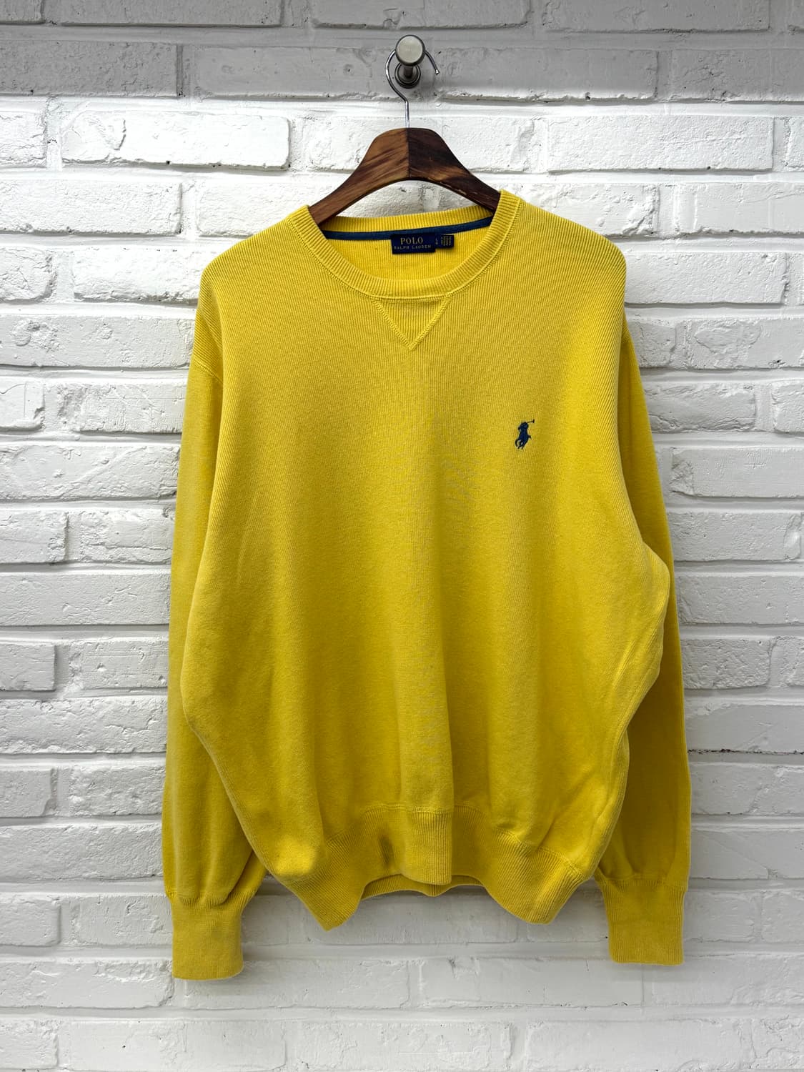 폴로 옐로우 니트 상품이미지3