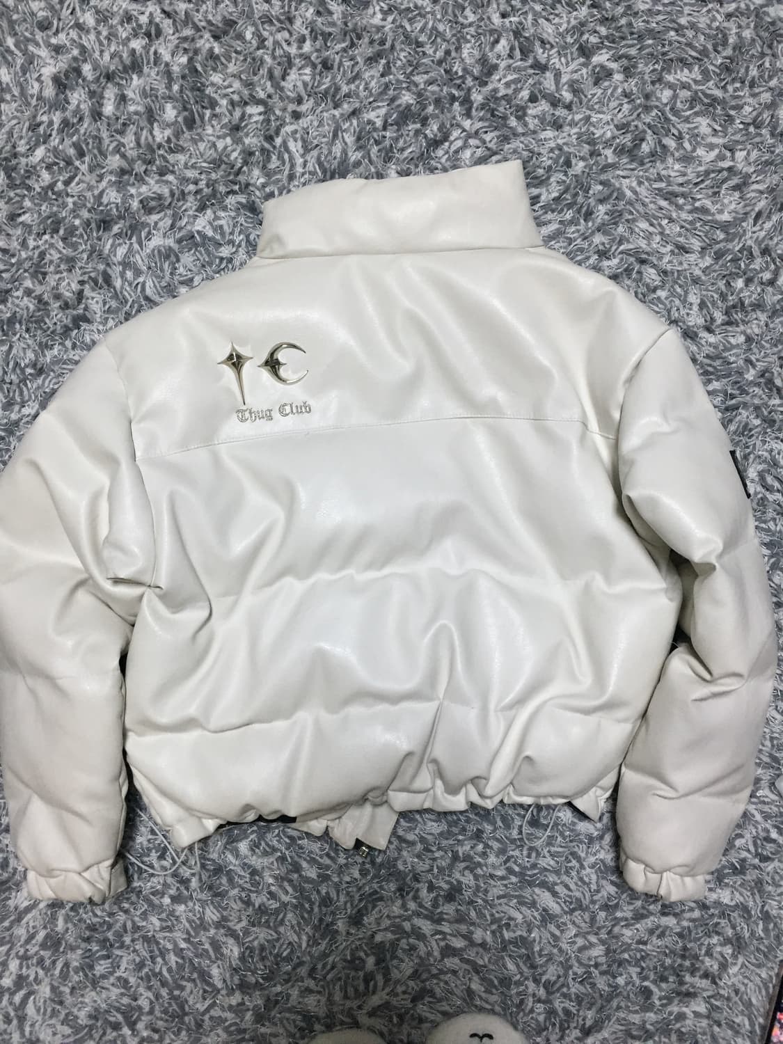 떠그클럽 패딩 화이트1사이즈 상품이미지3