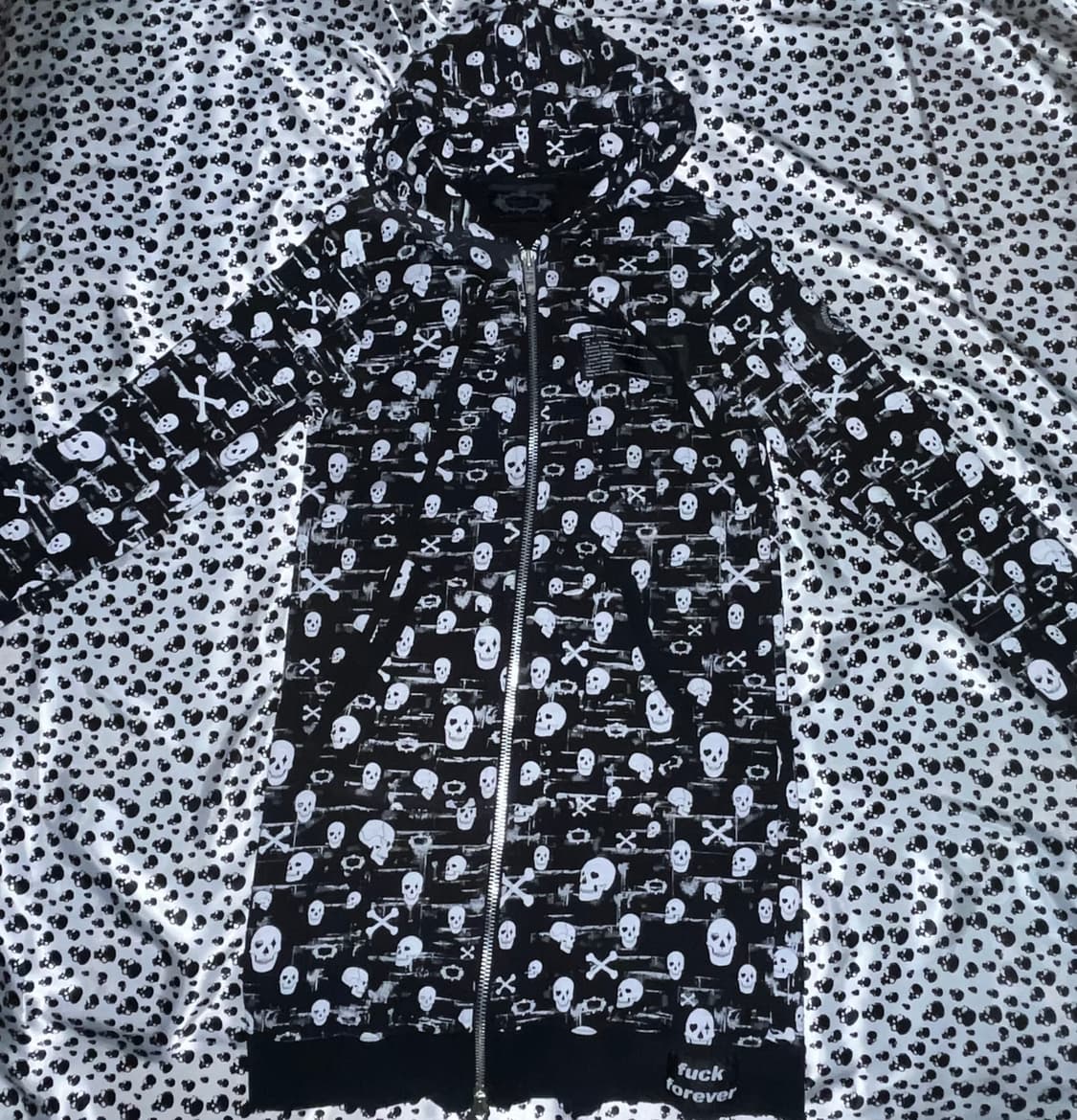 아케호무 펑크 해골 후드원피스 상품이미지2