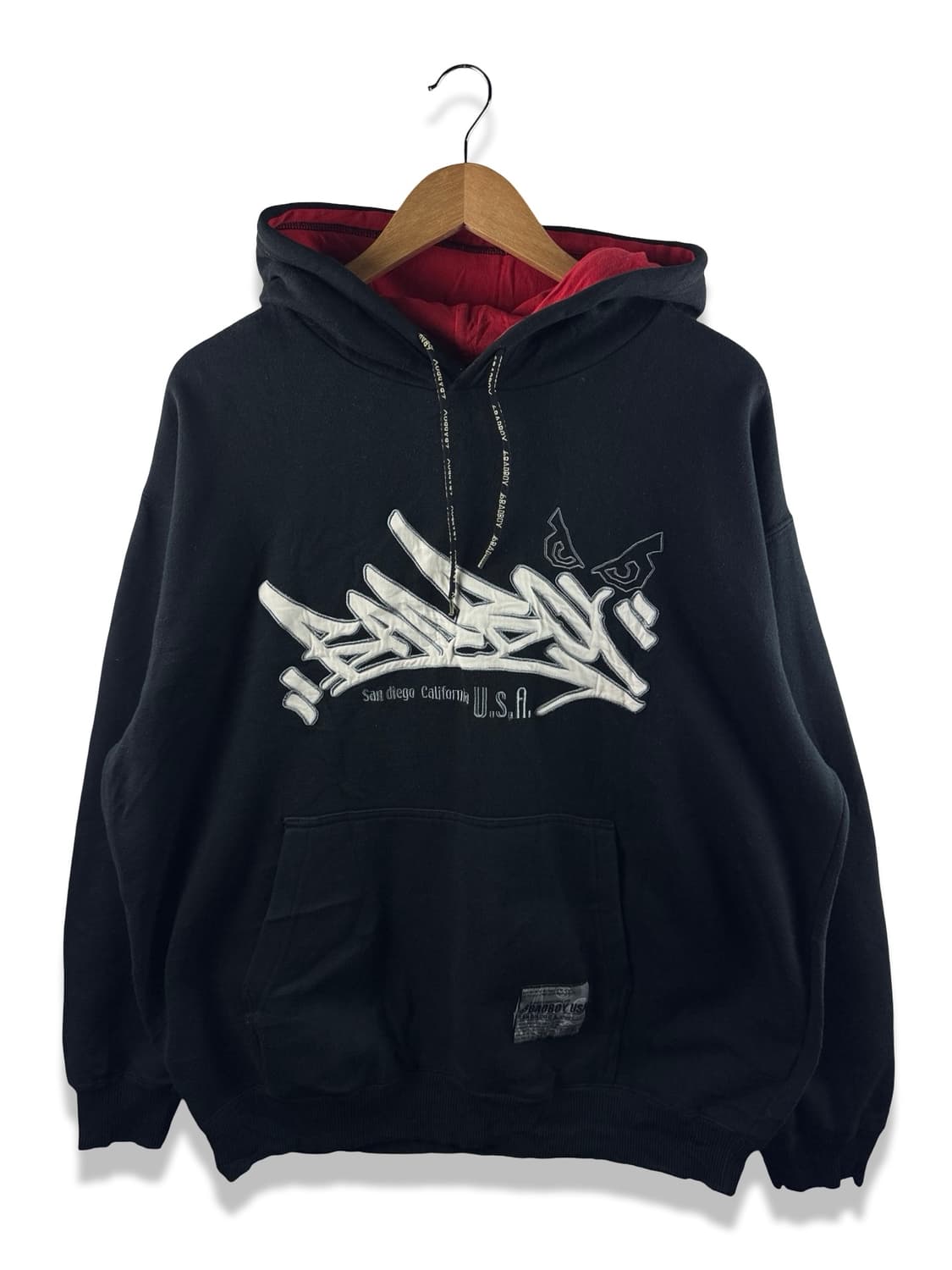 배드보이 프린팅 자수 블랙후디1966 상품이미지1