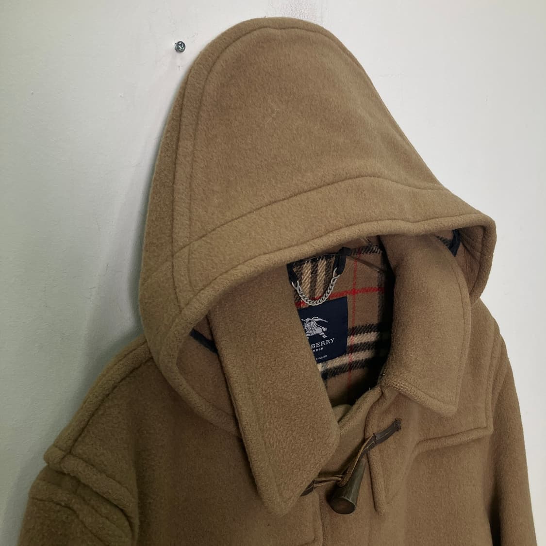 버버리 런던 카멜 울 더플 코트 상품이미지5