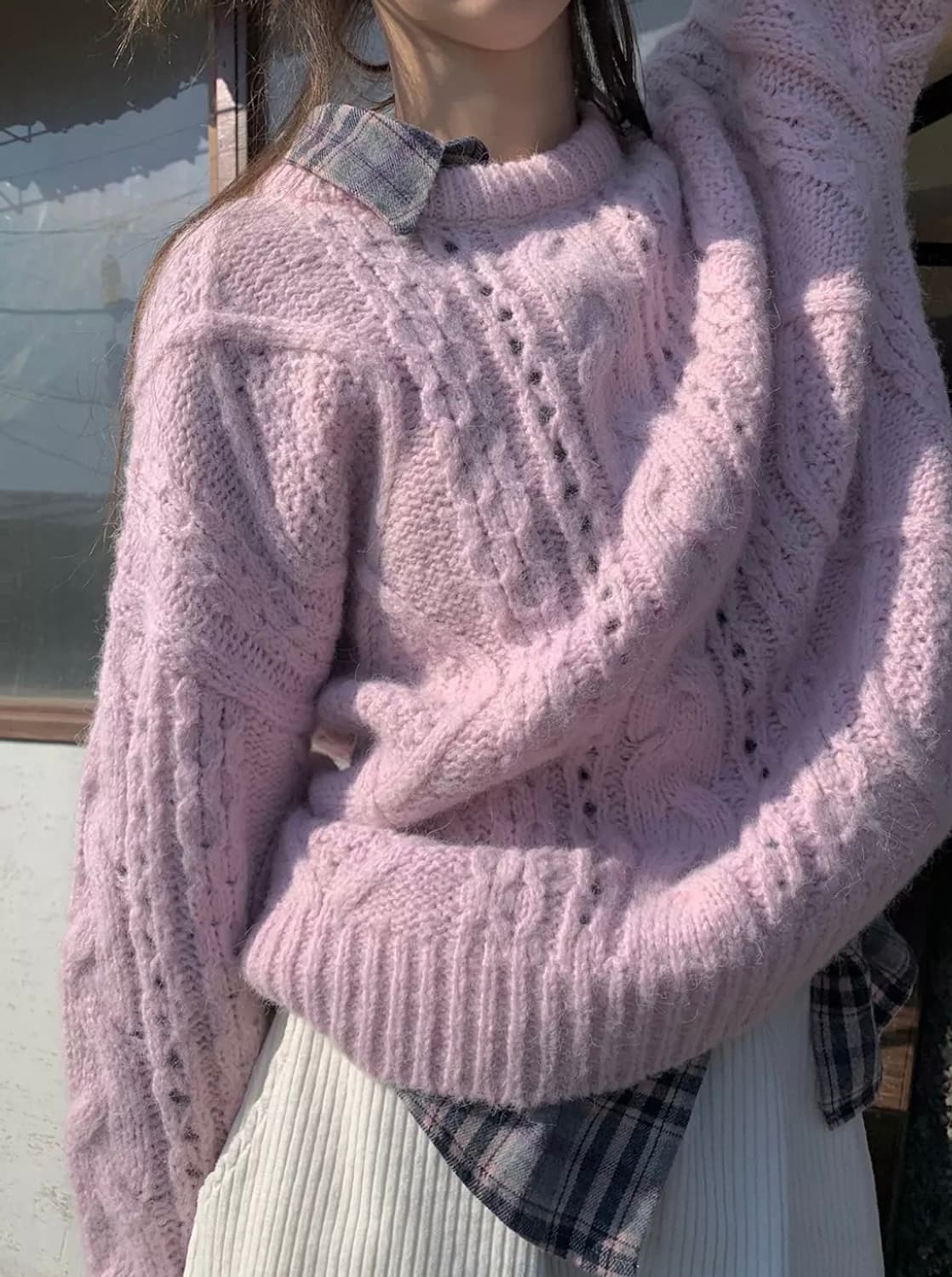 (새상품)모코블링 퓨어즈 체크 남방 상품이미지6