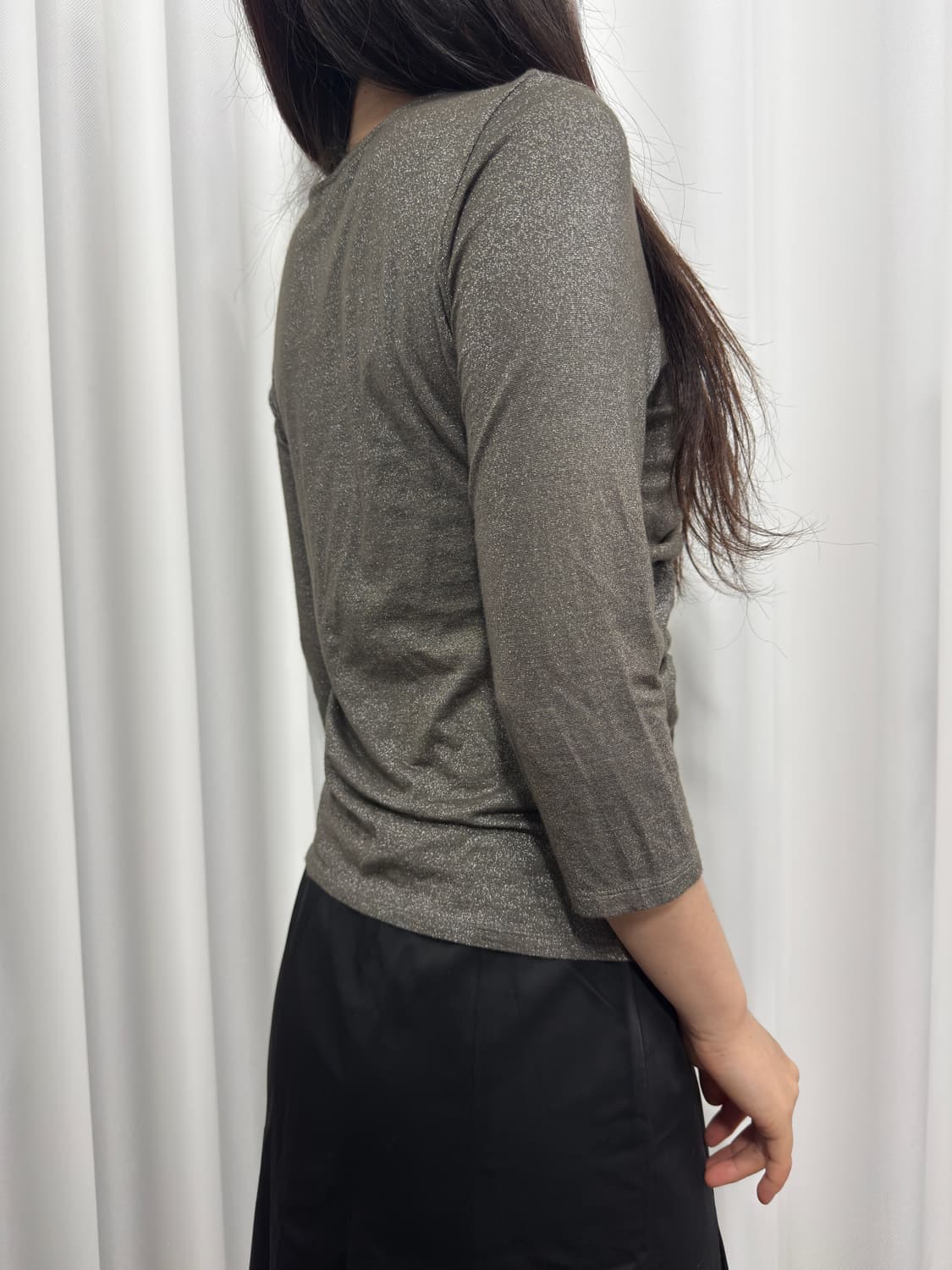 modify shirring glitter top 상품이미지3