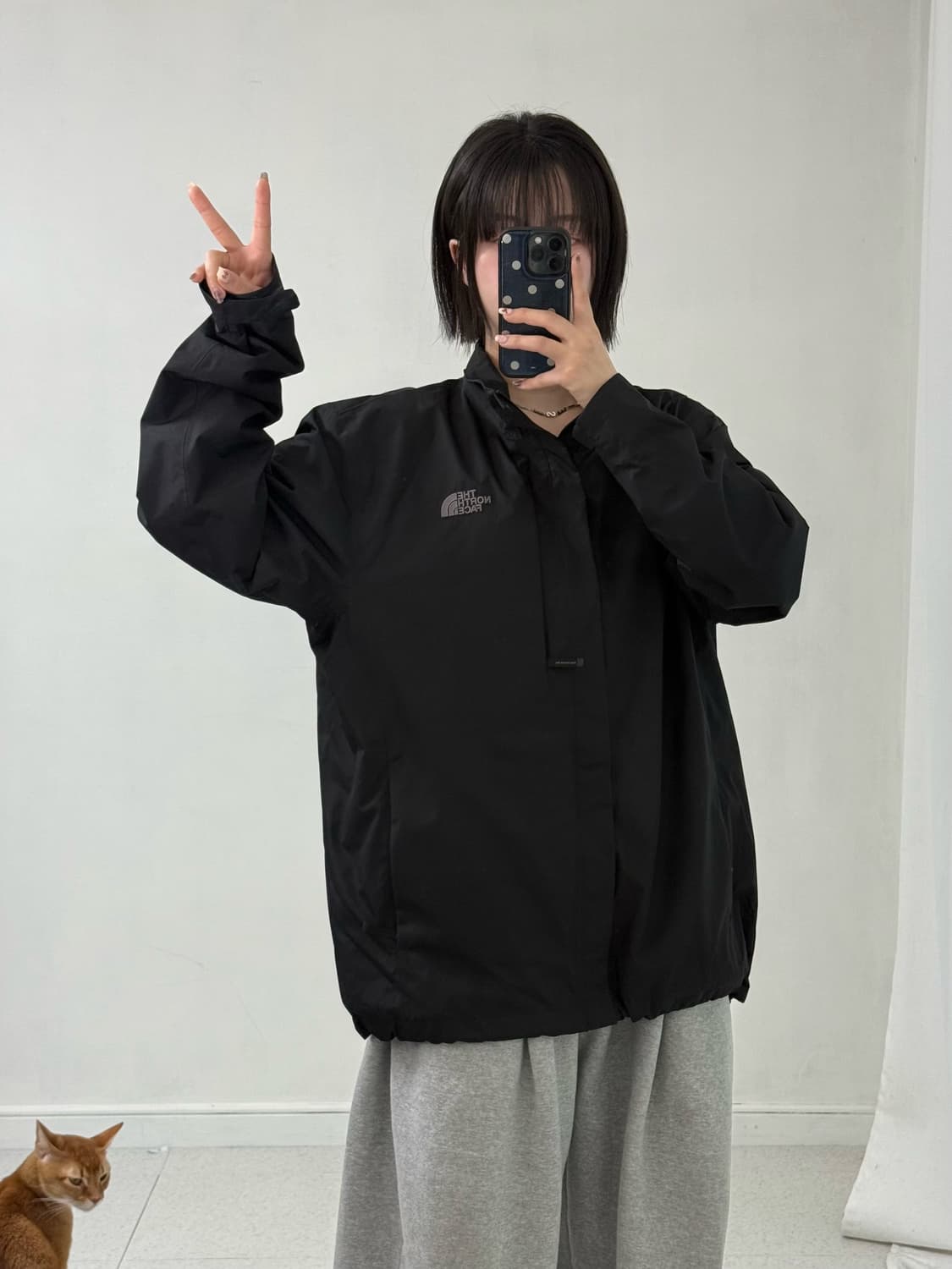 노스페이스 블랙 바람막이 상품이미지3