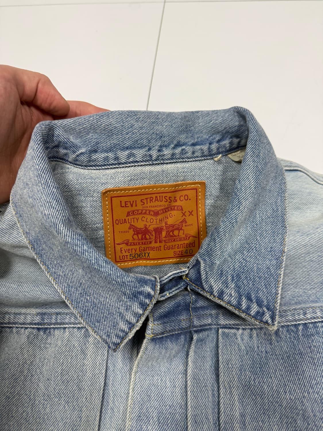 [새상품] 리바이스 LVC 1936 1세대 데님자켓 상품이미지4