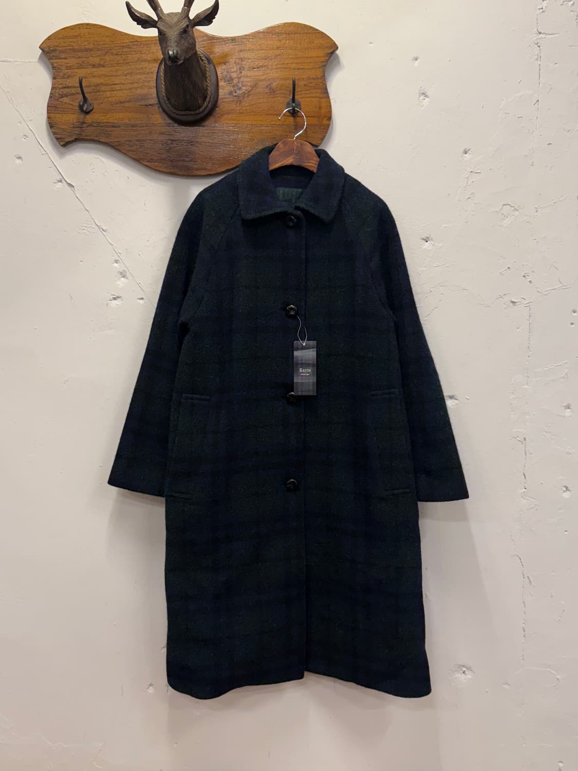 66) KEITH Harris Tweed Check Raglan Coat 상품이미지2
