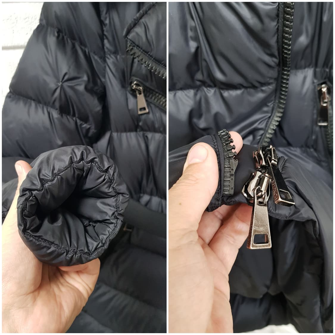 [1/55/정품] 몽클레어 젤리노떼 벨티드패딩 블랙 상품이미지3