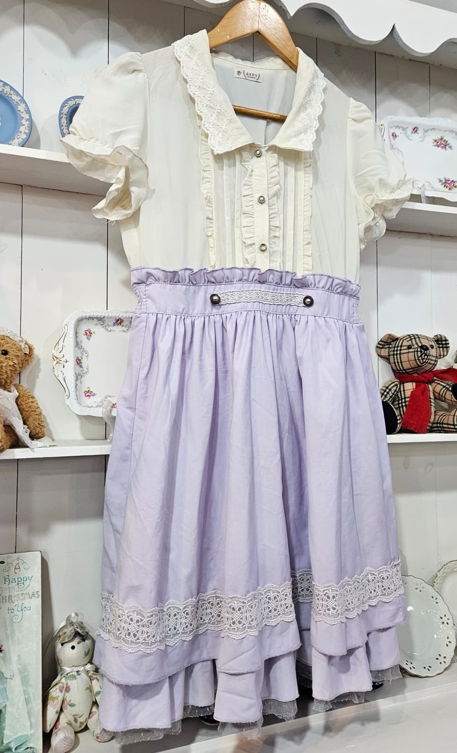 (Axes Femme) 라벤더 레이스 레이어드 원피스 상품이미지2