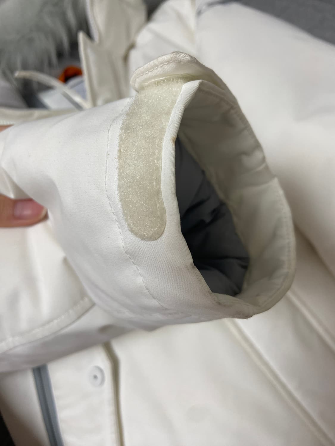 아이더 화이트 그레이 스투키 다운 자켓 패딩 숏패딩 S 상품이미지6