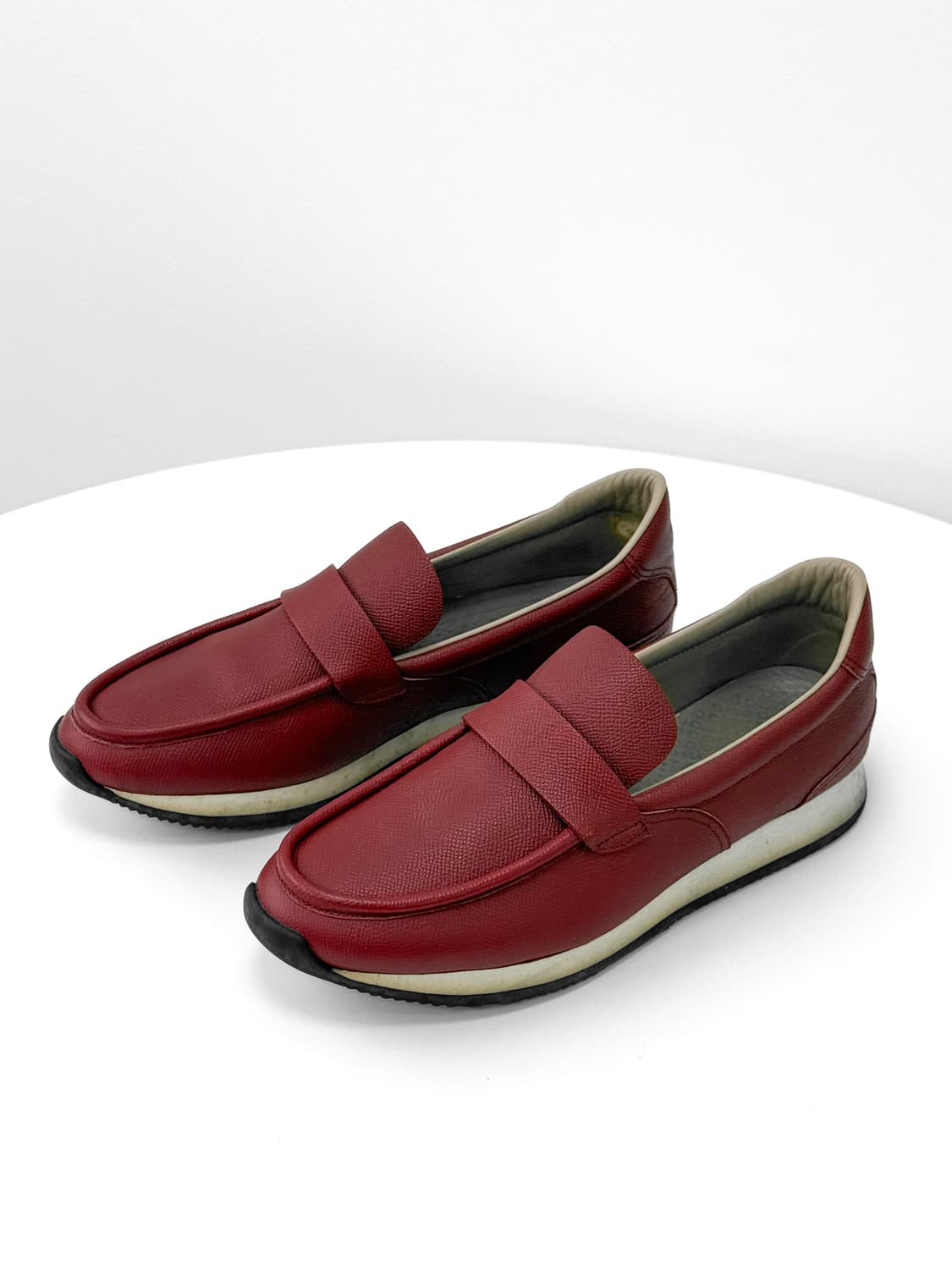 Hermès Red Calf Leather Loafers 43 상품이미지5