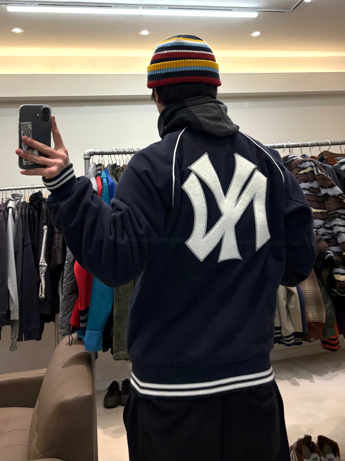 뉴에라 패치 울 봄버 자켓 상품이미지9