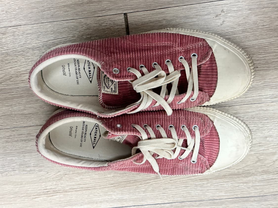 캐치볼x이스트하버서플러스 코듀로이 스니커즈 핑크 (280) 상품이미지5