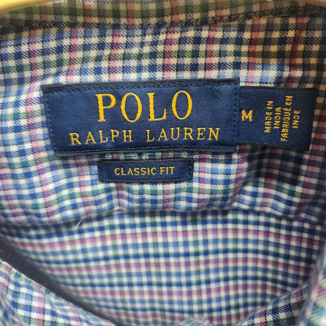 폴로랄프로렌 멀티컬러 체크 로고 셔츠 M(XL) 상품이미지5