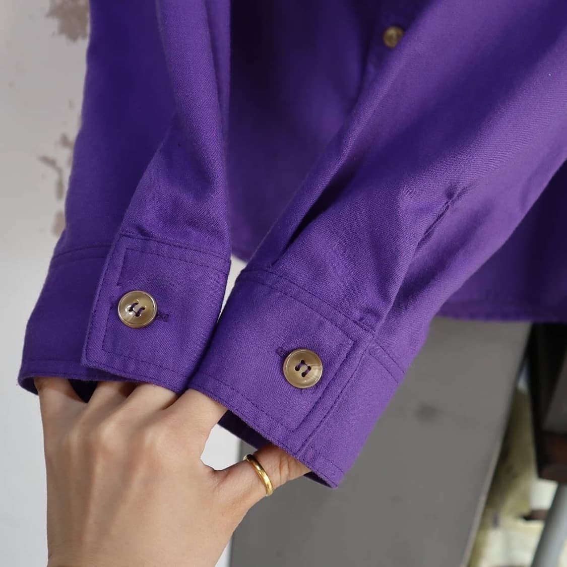 A.P.C 투포켓 울&나일론 셔츠 상품이미지4