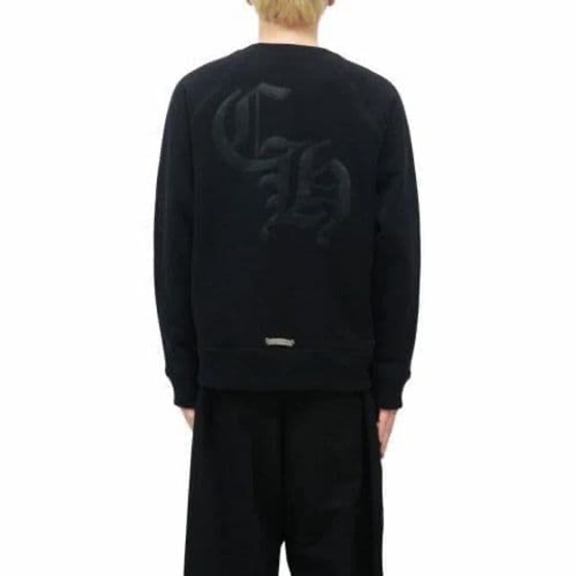 새상품)크롬하츠 세메터리 크로스 레더 맨투맨 XL 상품이미지4