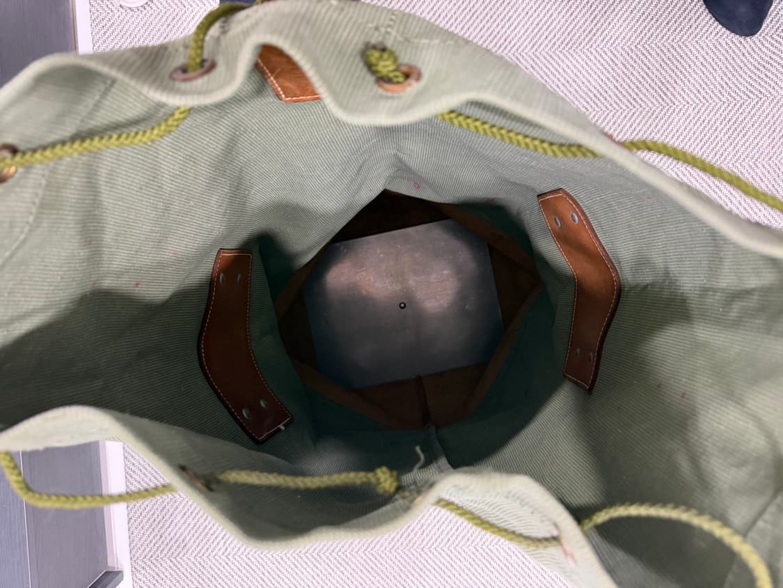 (레어 소장용) 귀한 스위스군 캔버스가죽백 상품이미지4