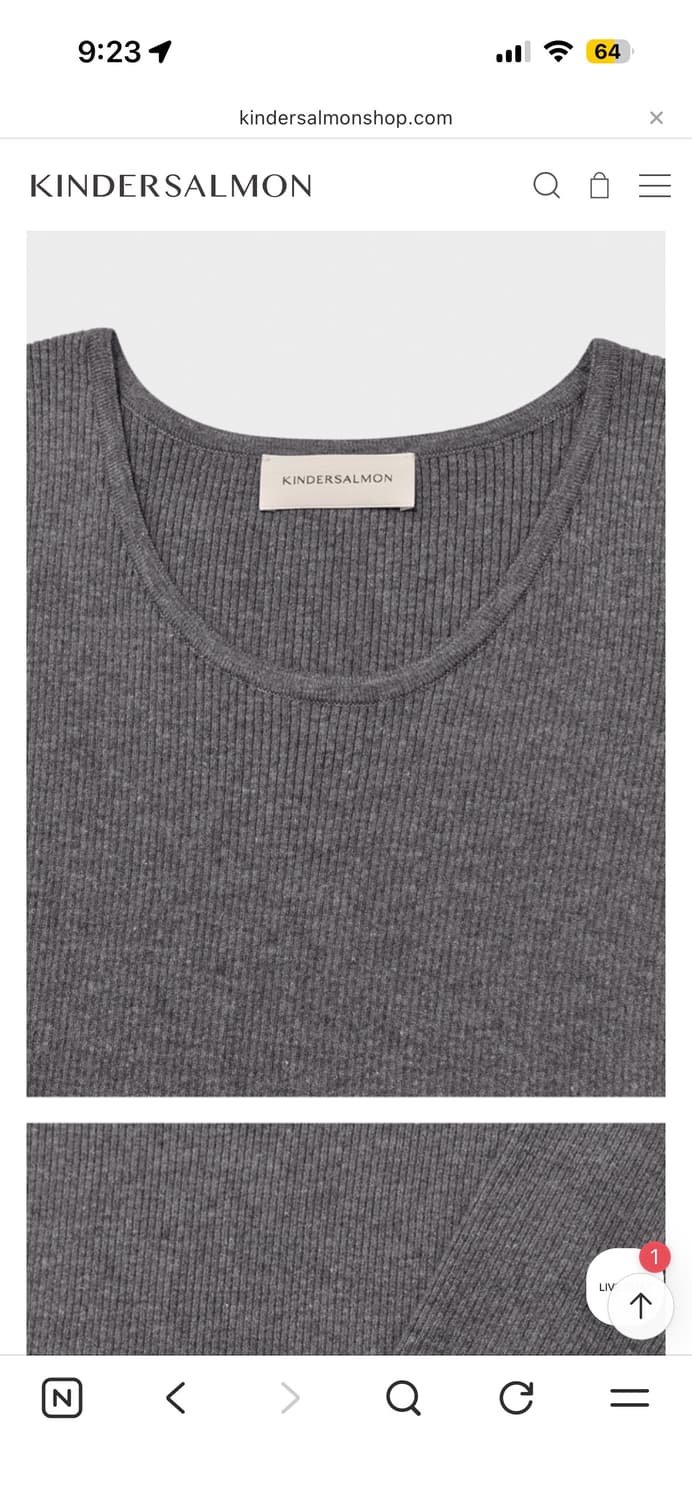 *새상품* 킨더살몬 그레이 니트 상품이미지7