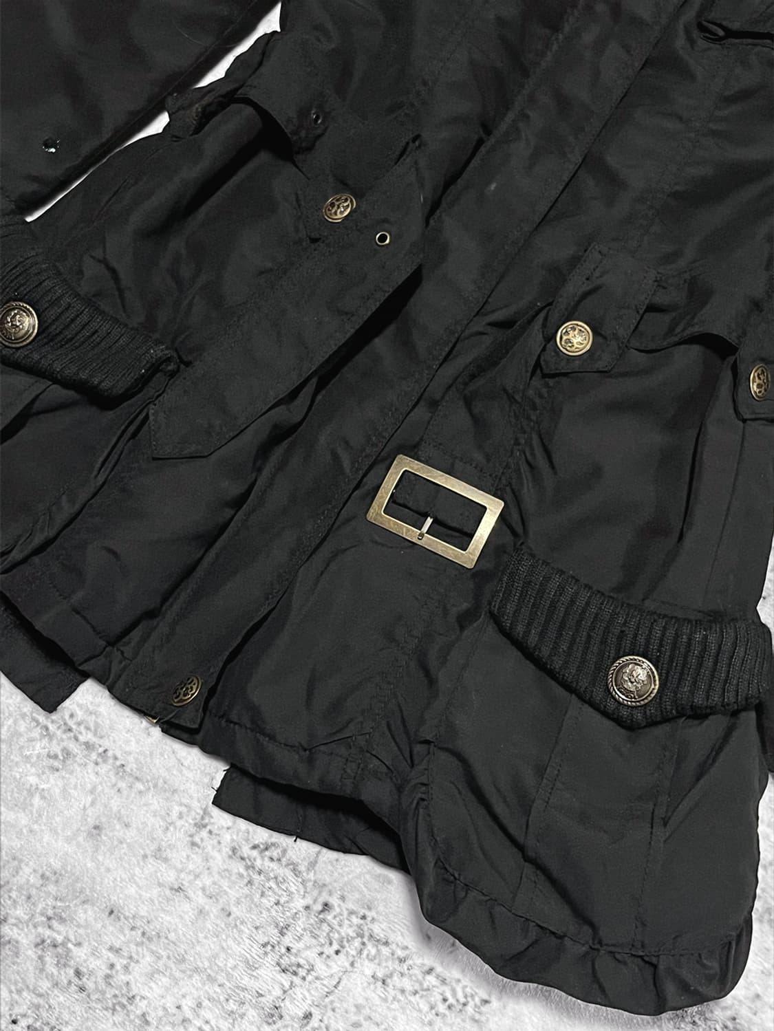 bold gothic button padded coat  상품이미지3