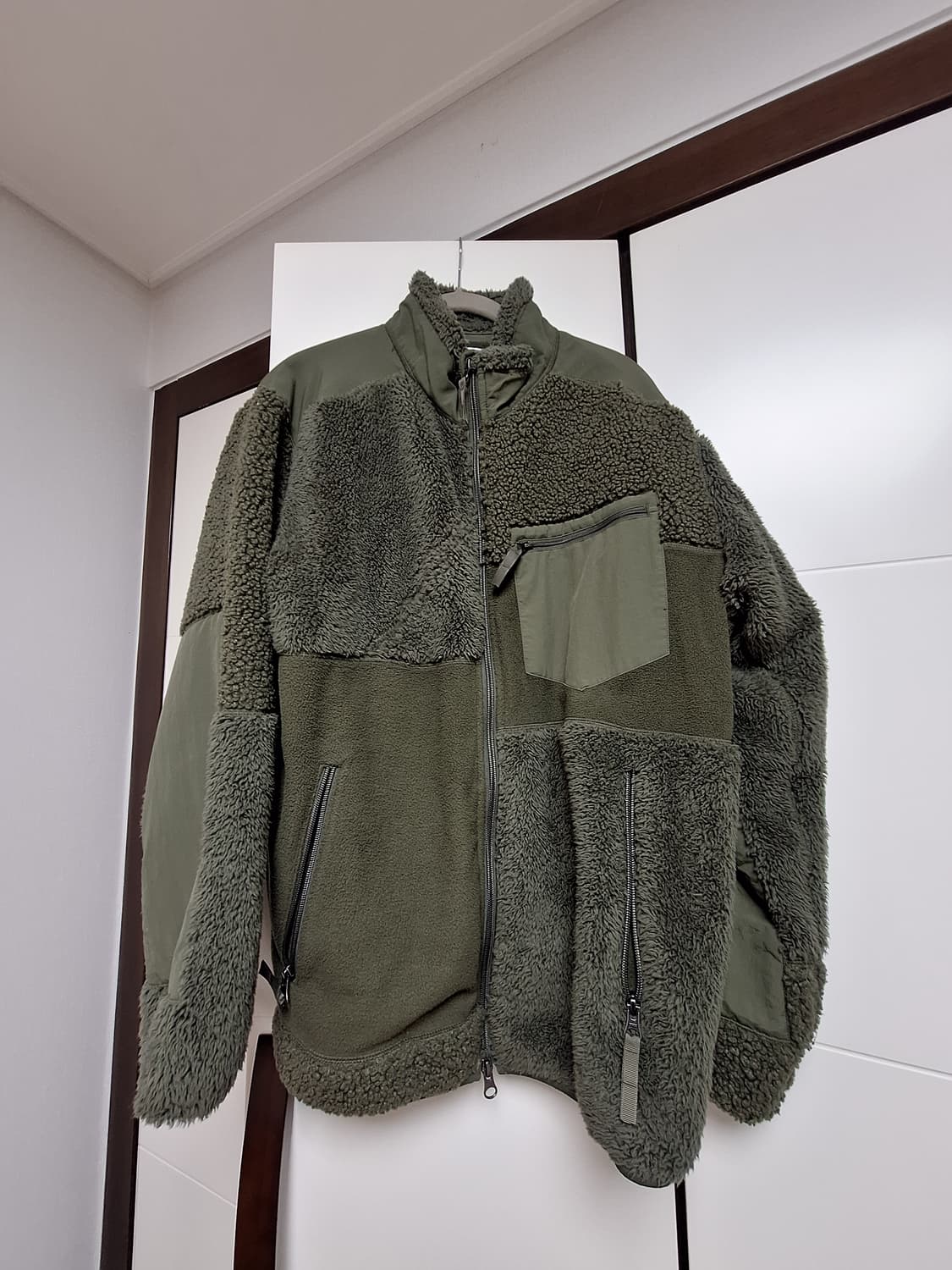 유니x엔가 후리스 올리브 상품이미지1