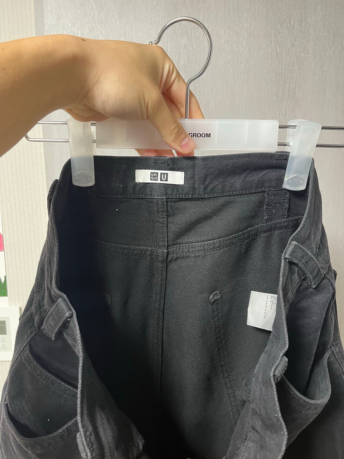 와이드핏컬러진 다크 그레이 상품이미지4