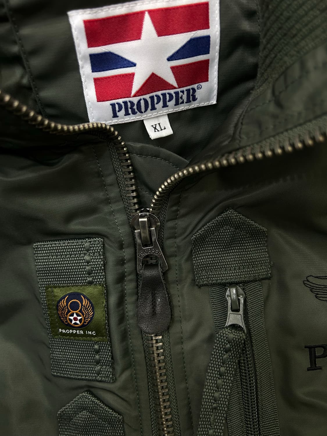 [XL]프로퍼 Ma-1 항공점퍼/카키 상품이미지5