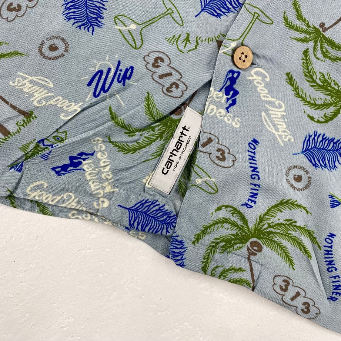 칼하트 WIP 미라지 하와이안 하프 셔츠 (100) 상품이미지5