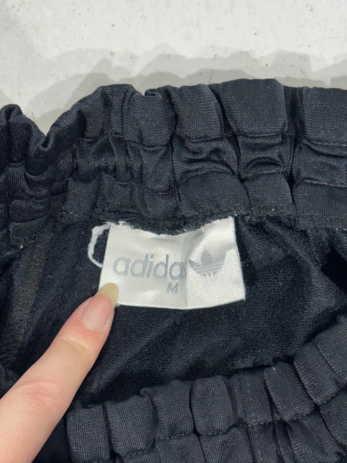 80s 아디다스 블랙 와이드 파이어버드 트레이닝 팬츠 추리닝 바지 M 상품이미지7