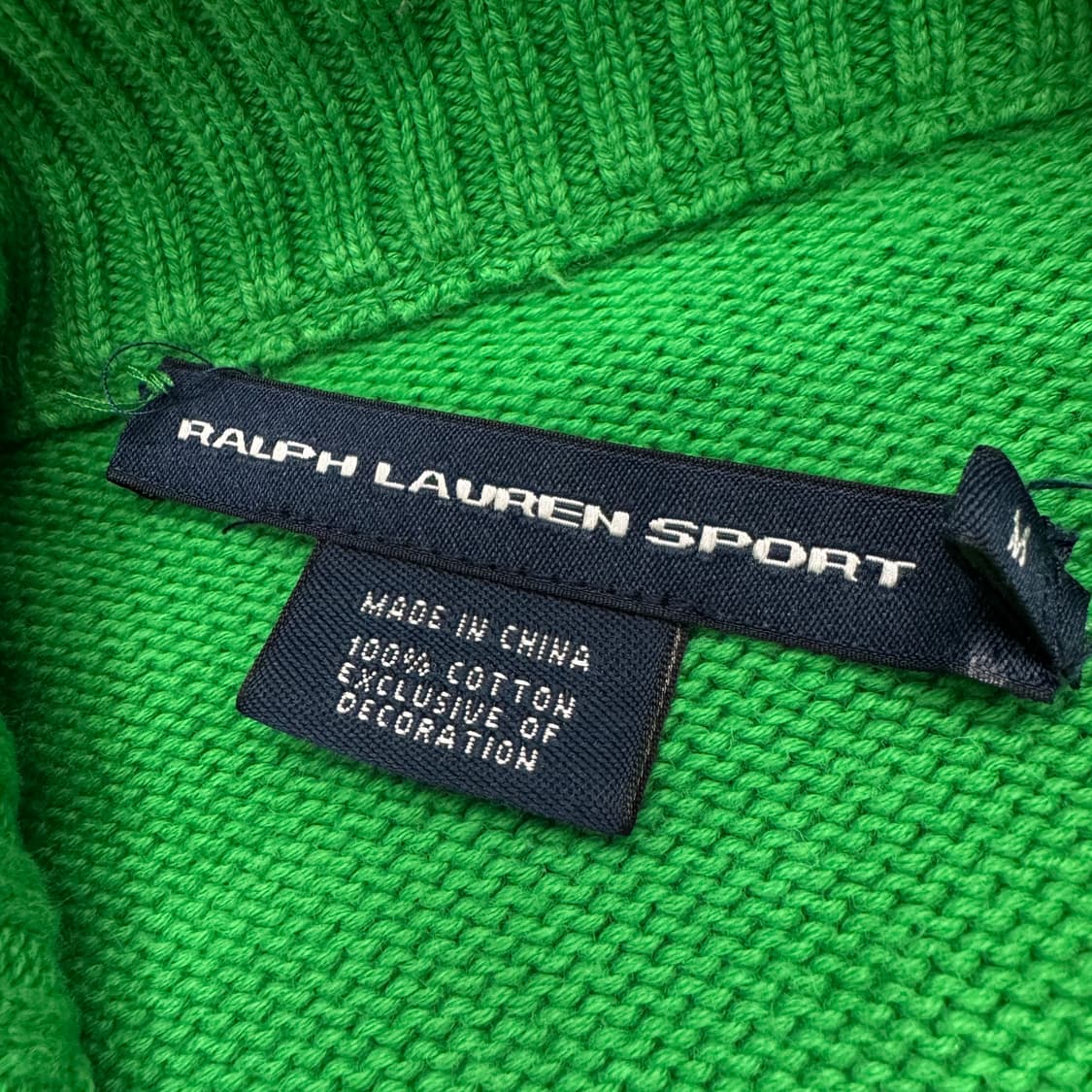 폴로 포니 니트집업 그린 상품이미지4