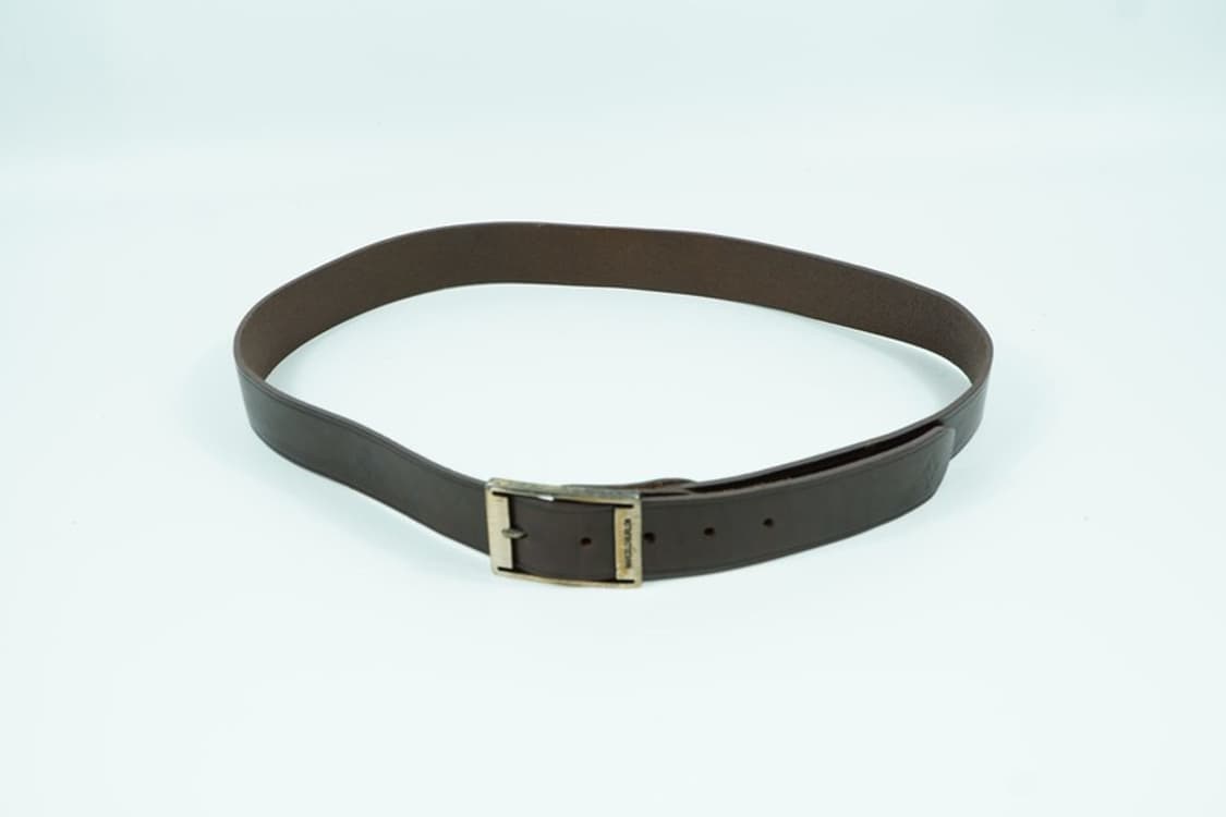 마르셀로불론 다크브라운 빈티지 스퀘어 버클 레더 벨트 상품이미지4