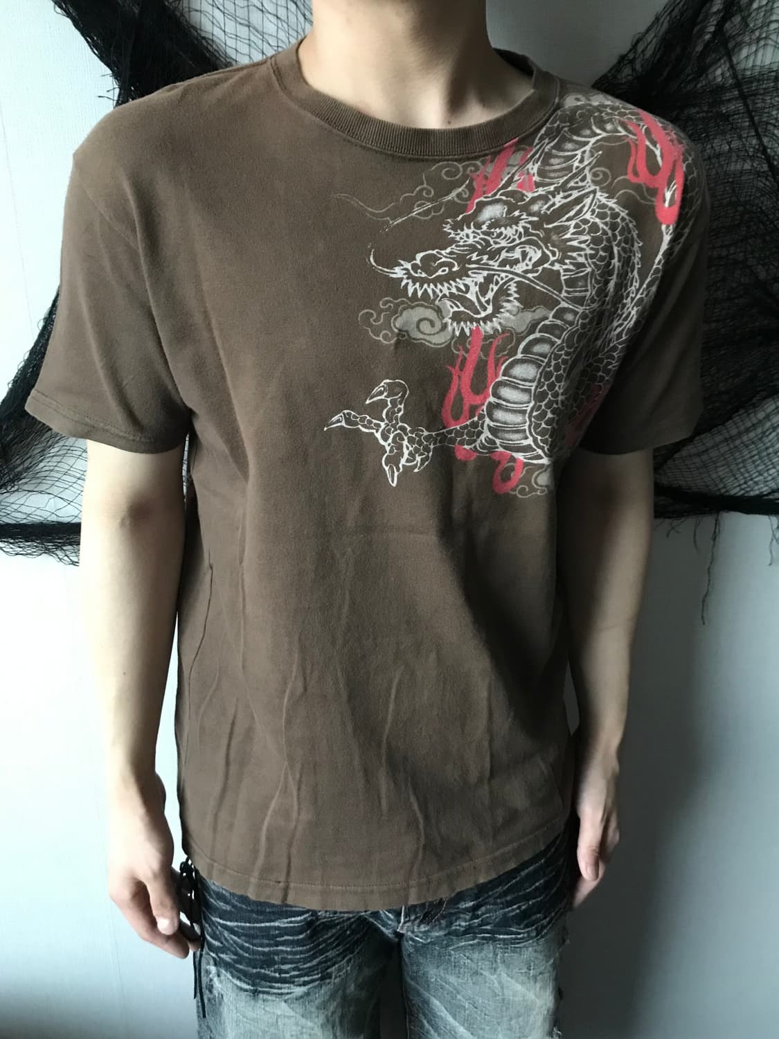 Oriental dragon printing halfsleeve  상품이미지5