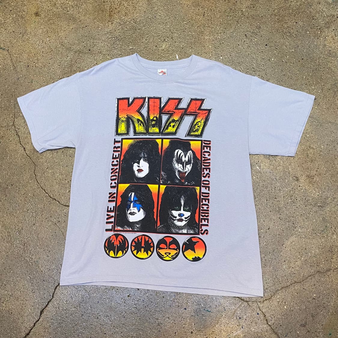 미국 빈티지 레어 키스 KISS 정식굿즈 반팔티 락티셔츠 상품이미지1