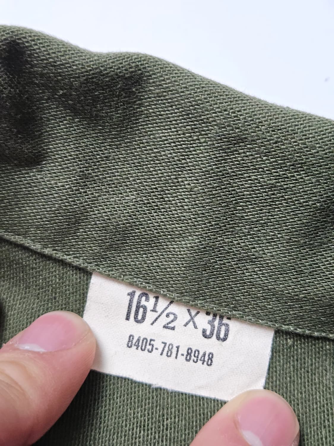 1960's 오리지널 OG107 백사틴 셔츠 16 1/2 105  상품이미지4