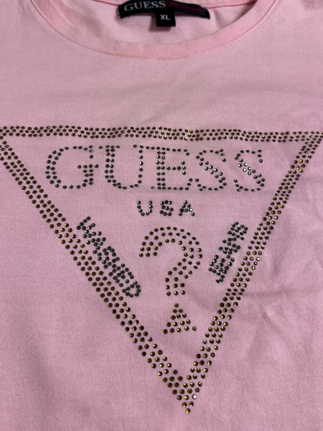 게스 핑크 큐빅 롱슬리브 상품이미지3