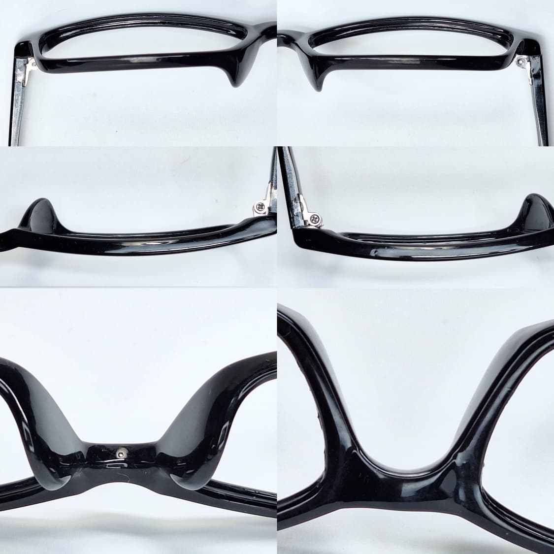 743-1T 94% MADE IN TAIWAN 블랙 슬림 뿔테 안경테 상품이미지3