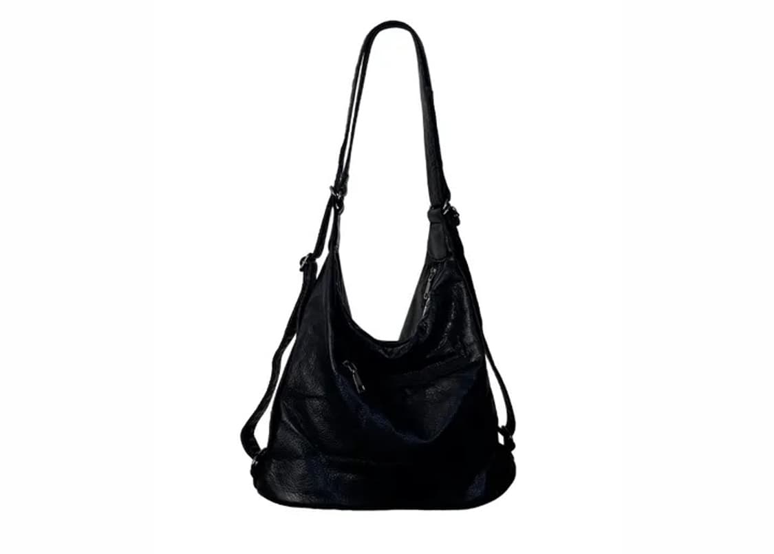 블랙 가죽 숄더백 & 백팩 상품이미지3