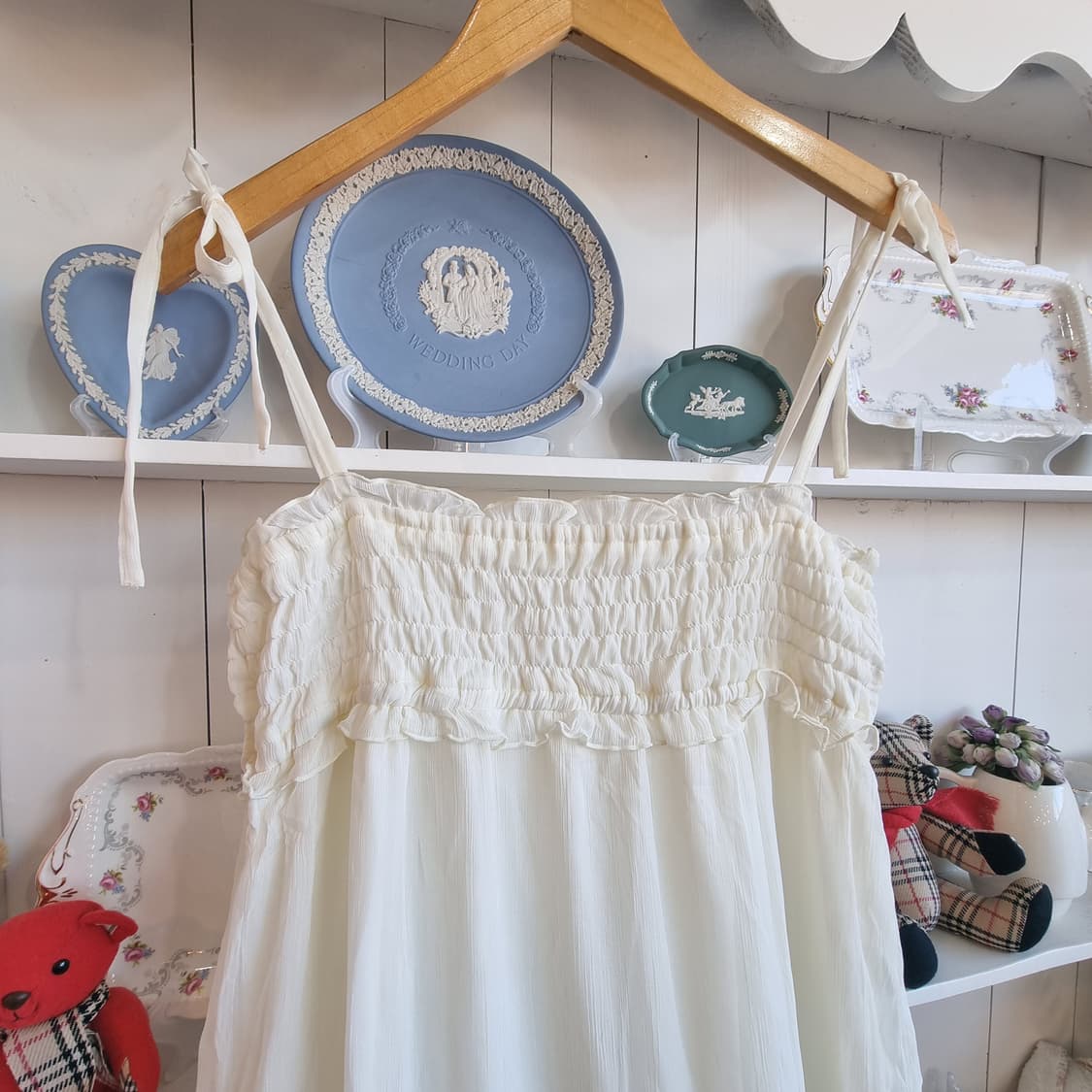 쉬폰 캉캉 끈원피스 상품이미지2