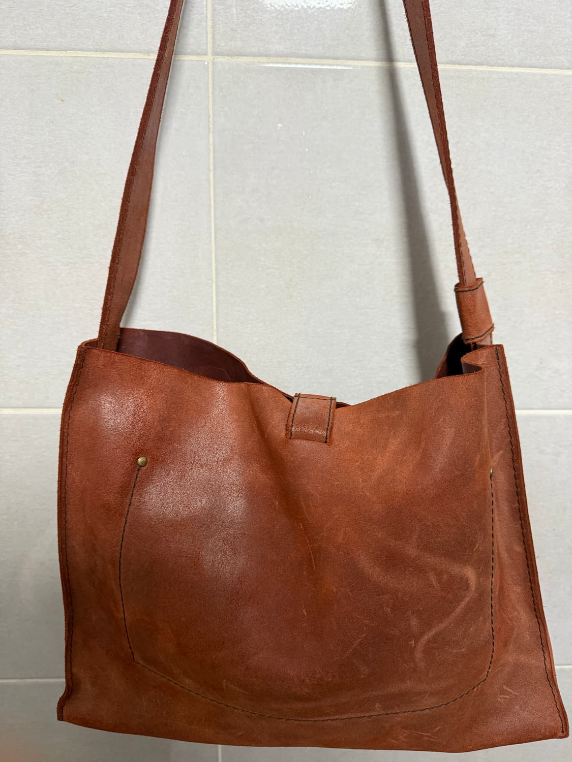 빈티지소가죽크로스가방 상품이미지3