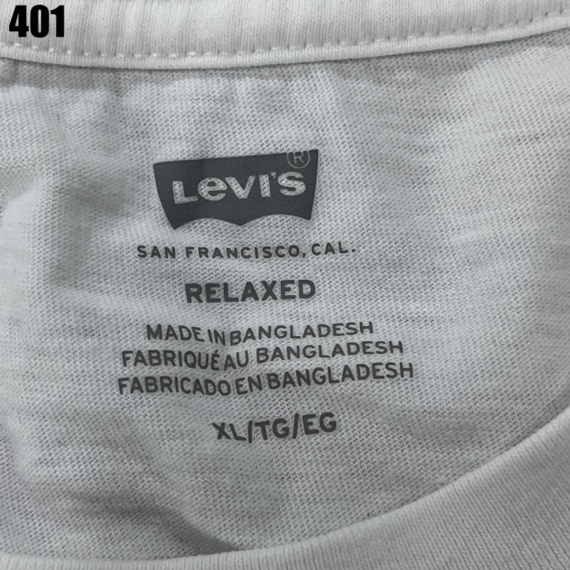 리바이스 화이트 반팔  상품이미지2