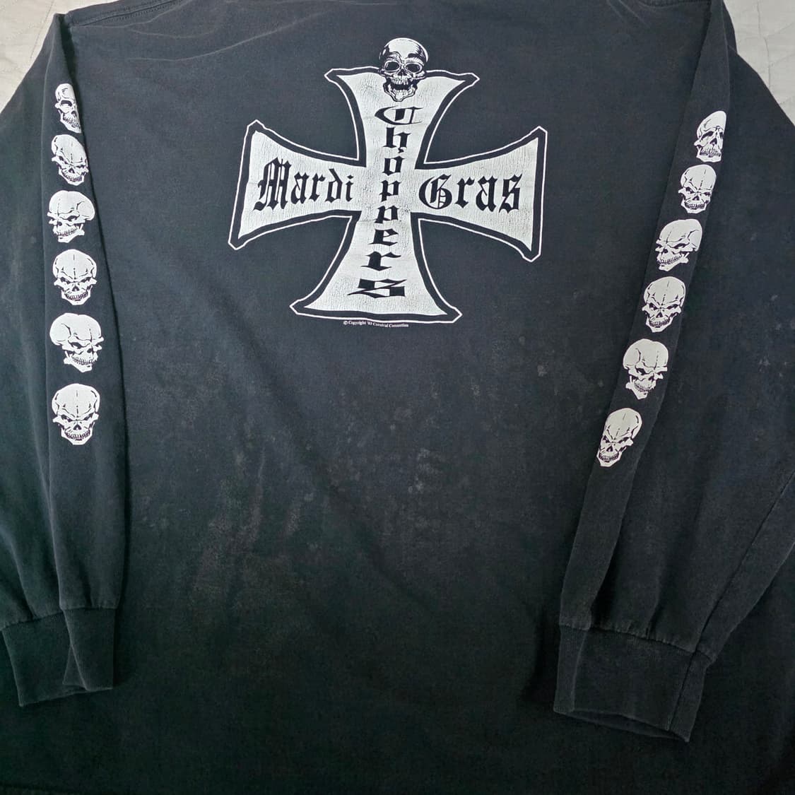 [2XL] 00s 빈티지 웨스트 코스트 차퍼스 패러디 스컬 롱슬리브 상품이미지2