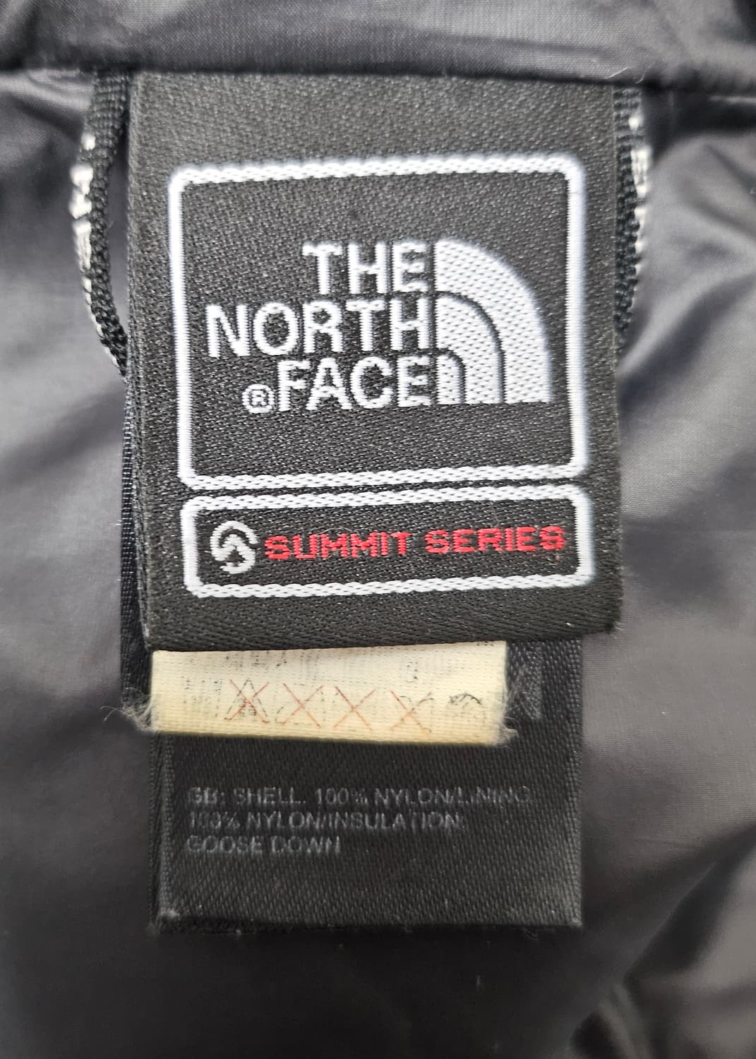 (100)L☆초대장급☆ 노스페이스 800써밋 2중지퍼 [블랙]구스다운패딩 상품이미지2