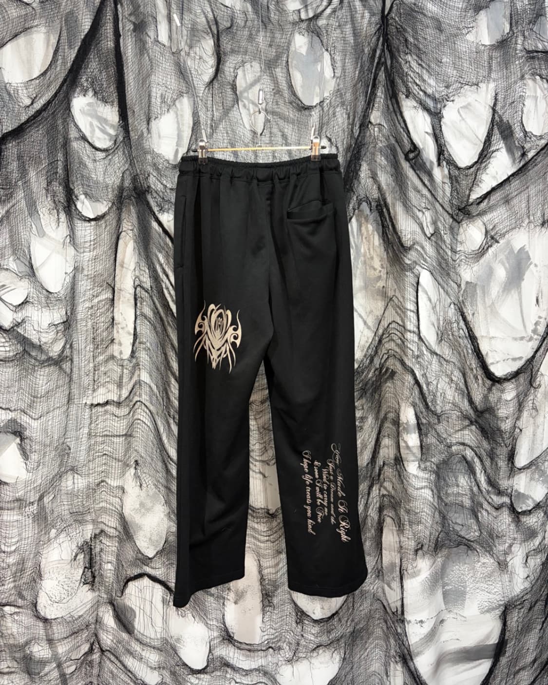 Y2K cross lettering Glitter pants 상품이미지3