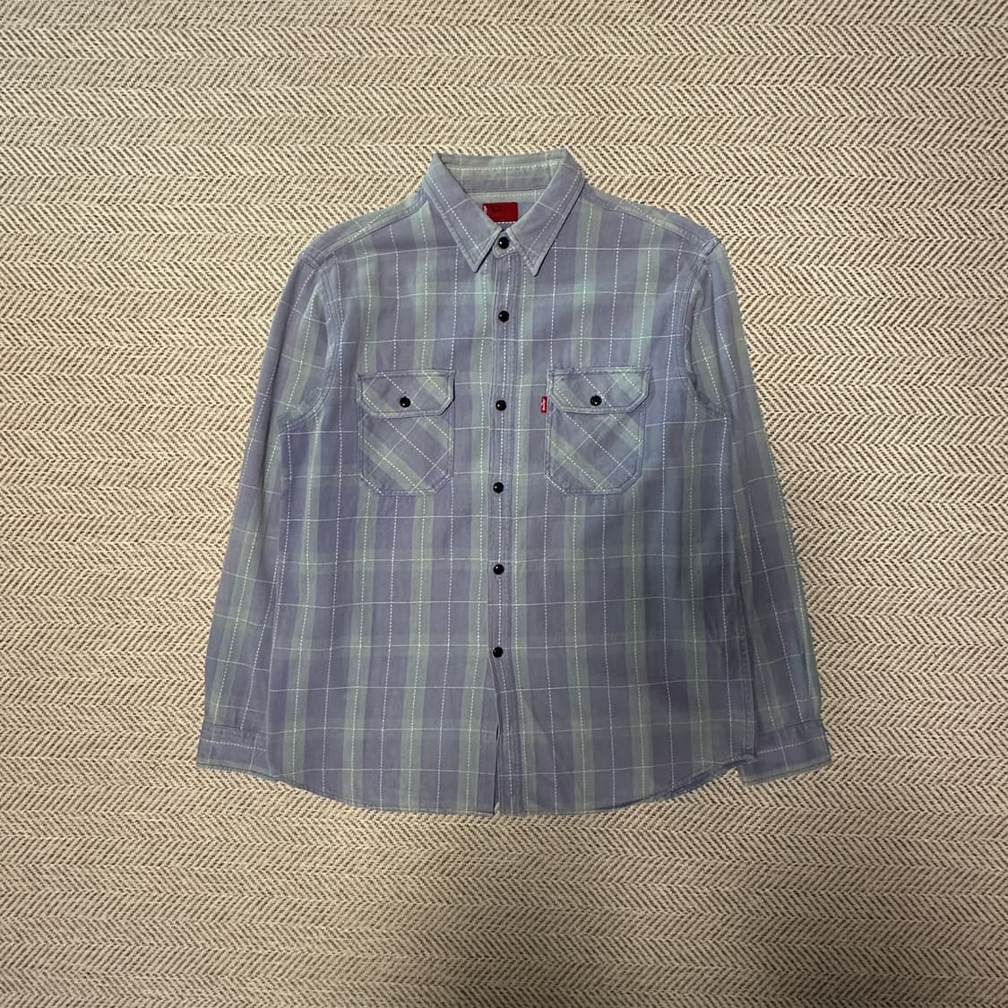 LEVI'S red tab heavy check shirt 상품이미지1