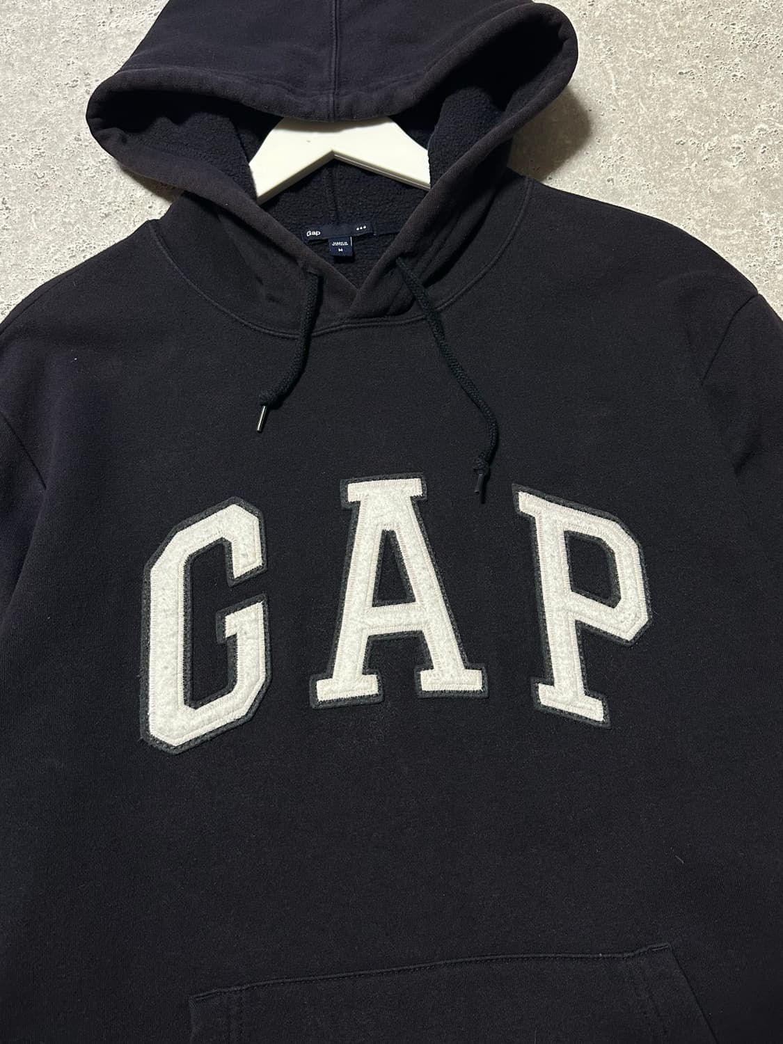 갭 GAP 빅로고 블랙 후드티 상품이미지2